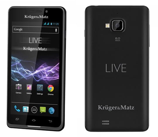 Kruger & Matz Live Black KM0403 z tyłu i z przodu