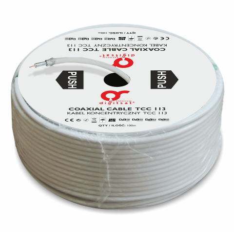 Digitsat Premium TCC 113 TRISHIELD rolka 100 m