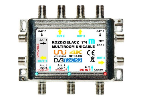 Rozdzielacz Mezon 7/4 Multiroom Unicable