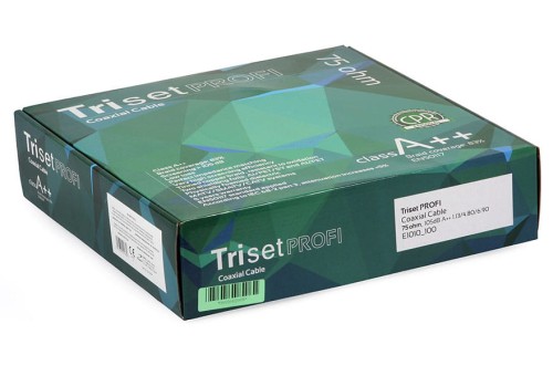 Kabel antenowy koncentryczny Triset Profi klasa A++ - rolka 100m