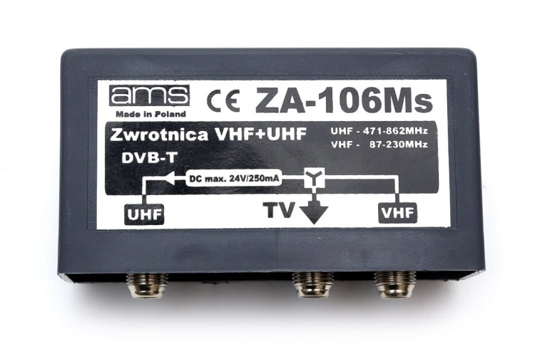 Zwrotnica antenowa ZA-106Ms VHF/UHF