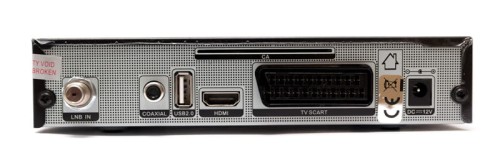 Opticum HD X310 - panel tył, złącza