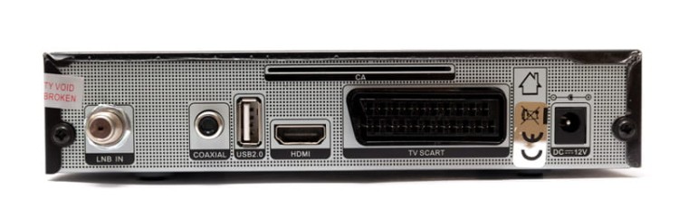 Opticum HD X310 - panel tył, złącza