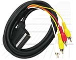 Kabel SCART-chinch mono