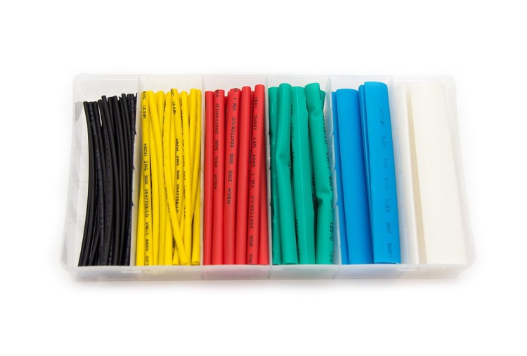 Rurki termokurczliwe - zestaw 100 sztuk