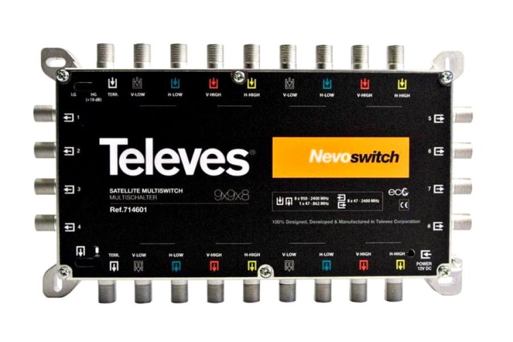  Multiswitch 9X9X8 Televes Nevoswitch 714601