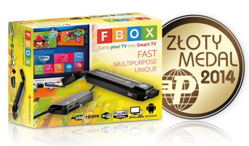 Ferguson FBOX Android Smart TV dongle Złoty Medal 2014
