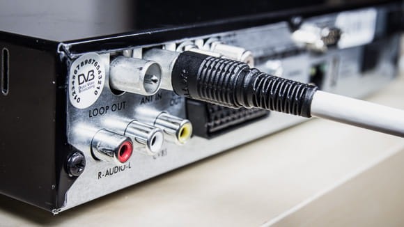 Wtyk TV w tunerze DVB-T