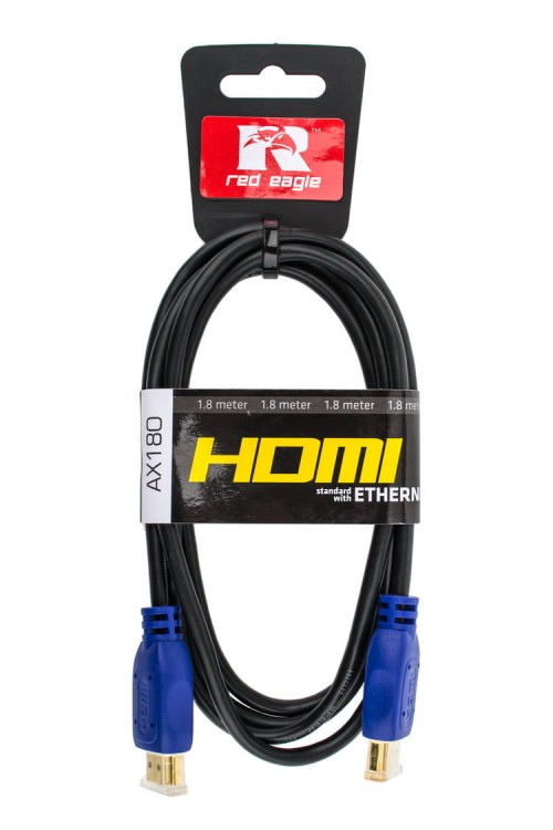 Kabel HDMI 1,8m v1.4 Red Eagle AX180