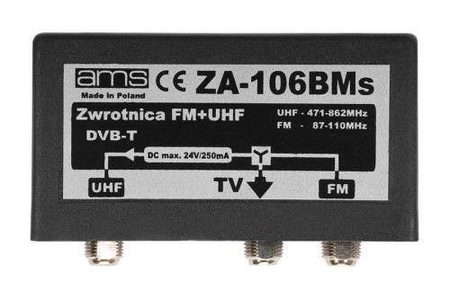 Zwrotnica antenowa ZA-106BMs FM/UHF