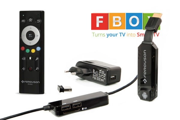 prezentacja zestawu Ferguson FBOX Android Smart TV dongle