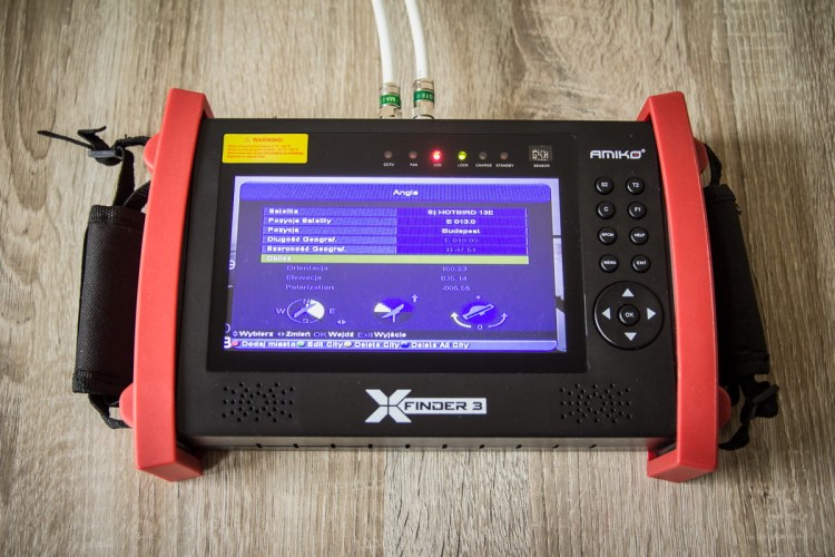 Miernik Amiko X-Finder 3 - ustawianie anteny