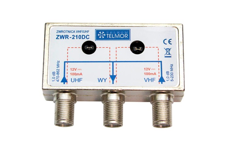 Zwrotnica antenowa UHF/VHF ZWR-210DC Telkom Telmor