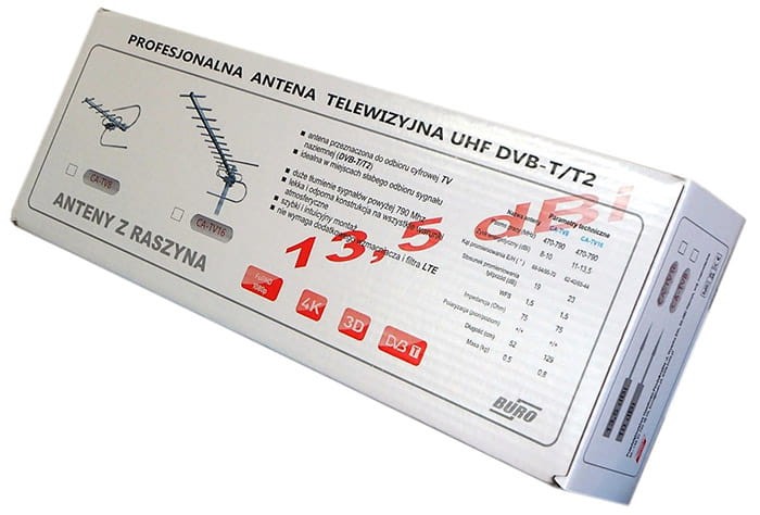 Antena kierunkowa UHF CA-TV16 - pudełko