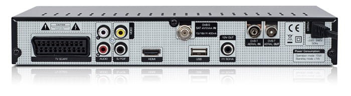 Tuner HD X110 z tyłu