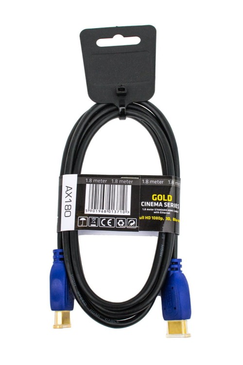 HDMI 1,8m v1.4 Red Eagle AX180 - opakowanie