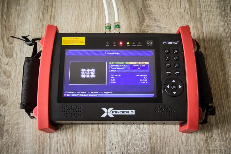 Miernik Amiko X-Finder 3 - konstelacja