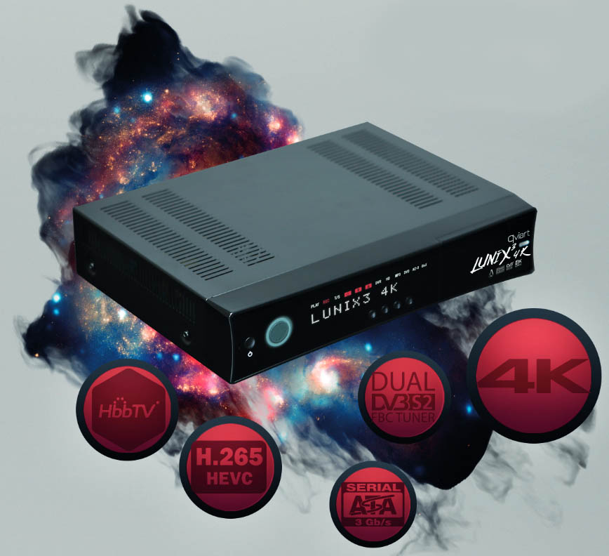Qviart Lunix3 4K UHD DVB-S2 FBC Twin Linux