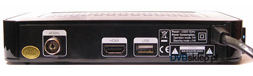 Opticum HD T50 złącza