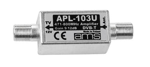 Wzmacniacz antenowy VHF AMS APL-103U 12 dB