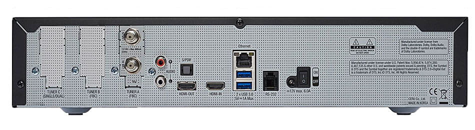 VU+ Ultimo 4K Ultra HD tył
