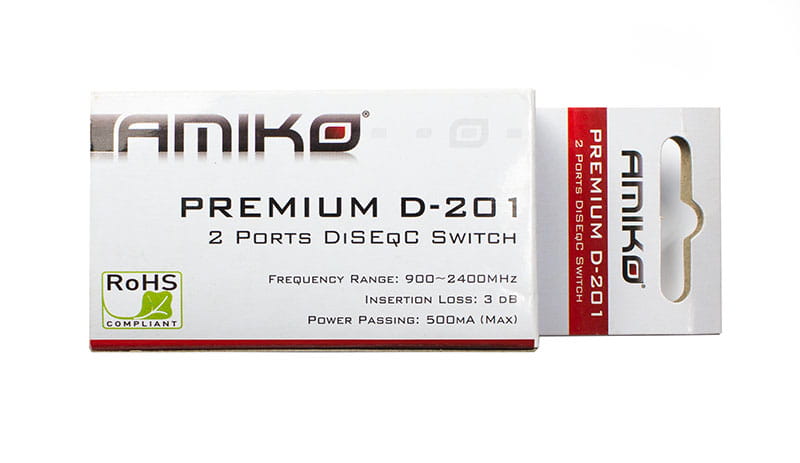 Pudełko DiSEqC 2/1 Amiko Premium D-201