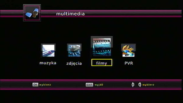 menu tunera Ariva T70