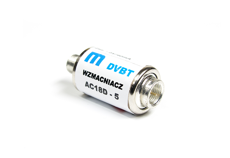 Wzmacniacz UHF 18 dB 5V z fitrem LTE i GSM