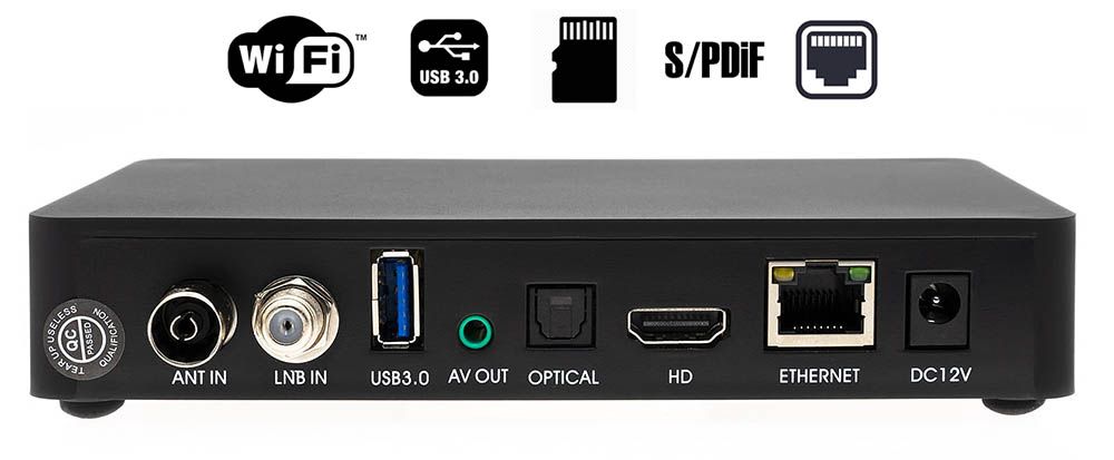 Anadol multibox 4K UHD Combo E2 - widok z tyłu