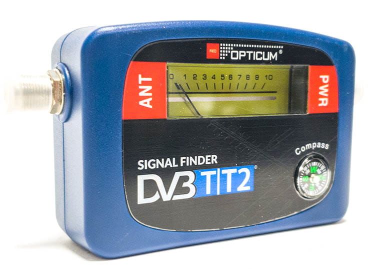 Miernik sygnału DVB-T2/T Opticum OPT-1 - widok z przodu