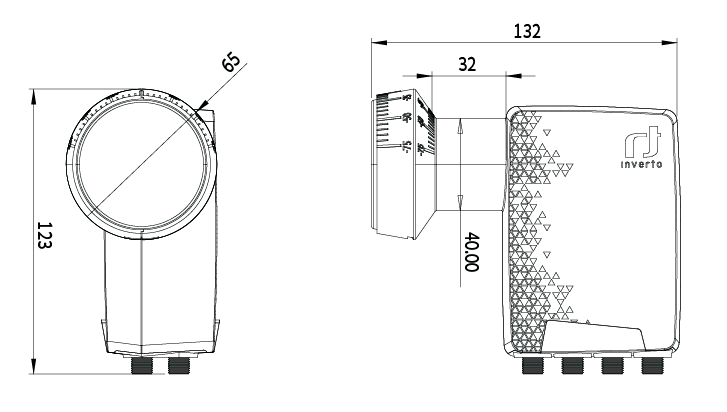 Konwerter Inverto Octo Premium - rysunek techniczny