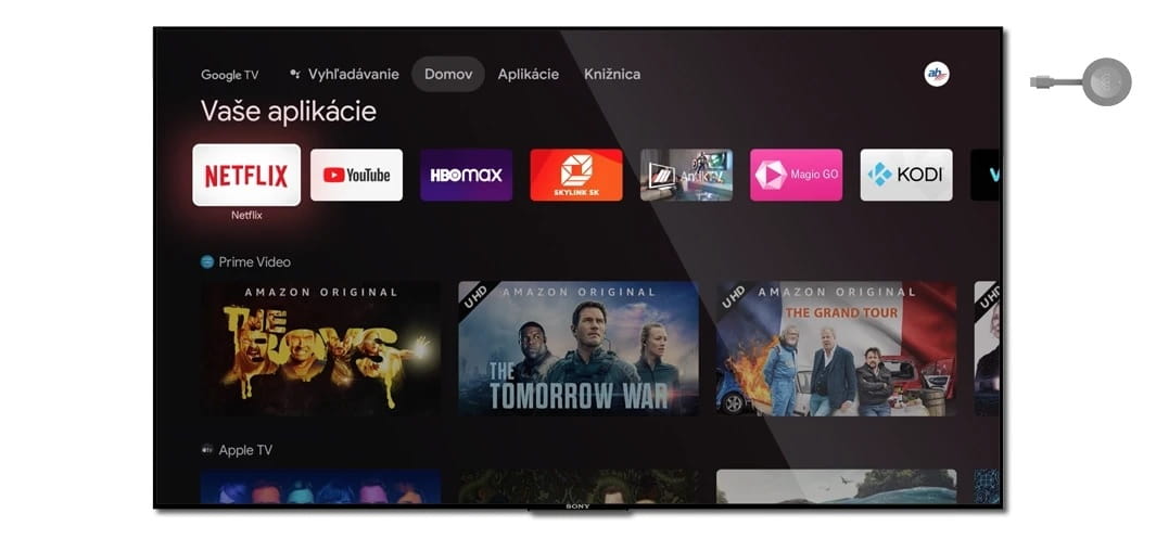 Homatics Dongle G 4K - wygląd menu