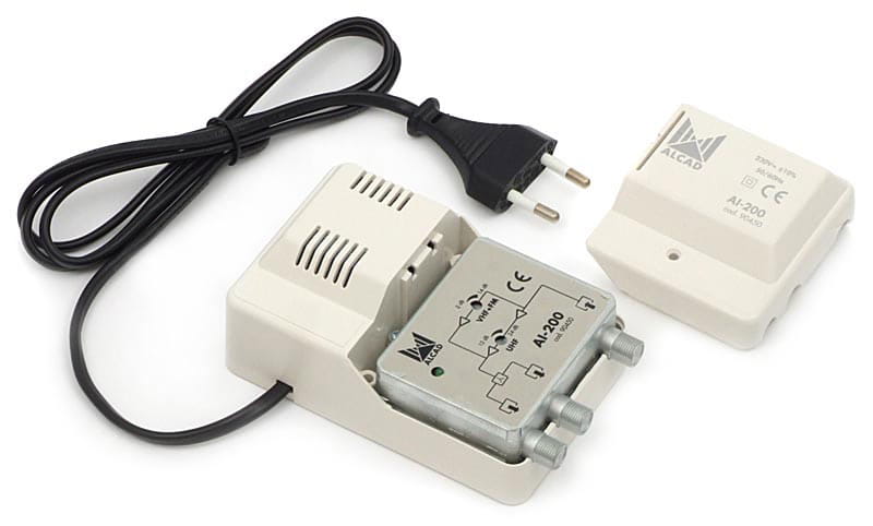 wzmacniacz Alcad AL-200 wraz z kablem zasilającym