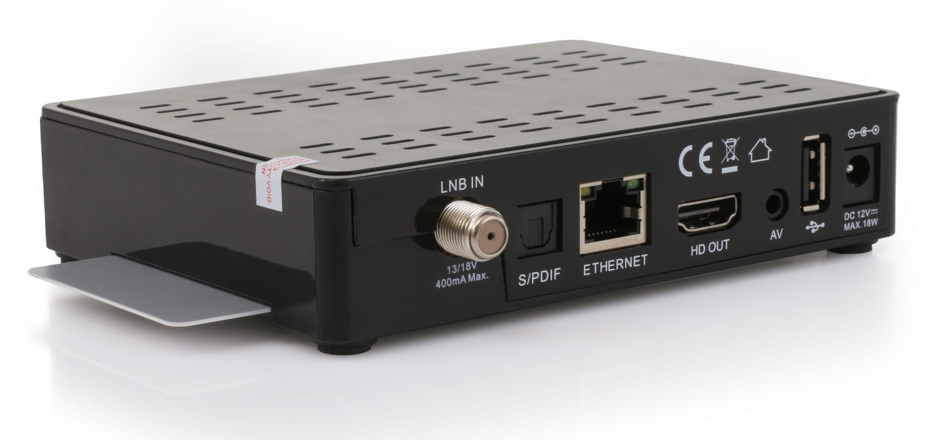 Opticum Sloth S1 Ultra DVB-S2 1080p FullHD - widok z tyłu